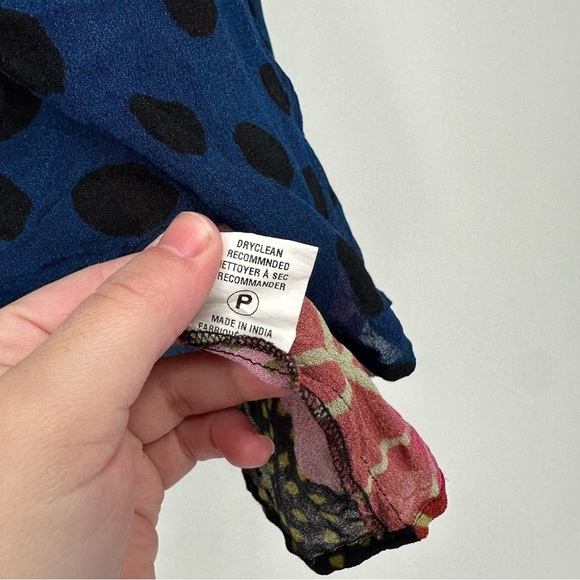 Anthropologie Miranda Blouse Printed Fun Career Top Size Small colorful - Picture 6 of 7